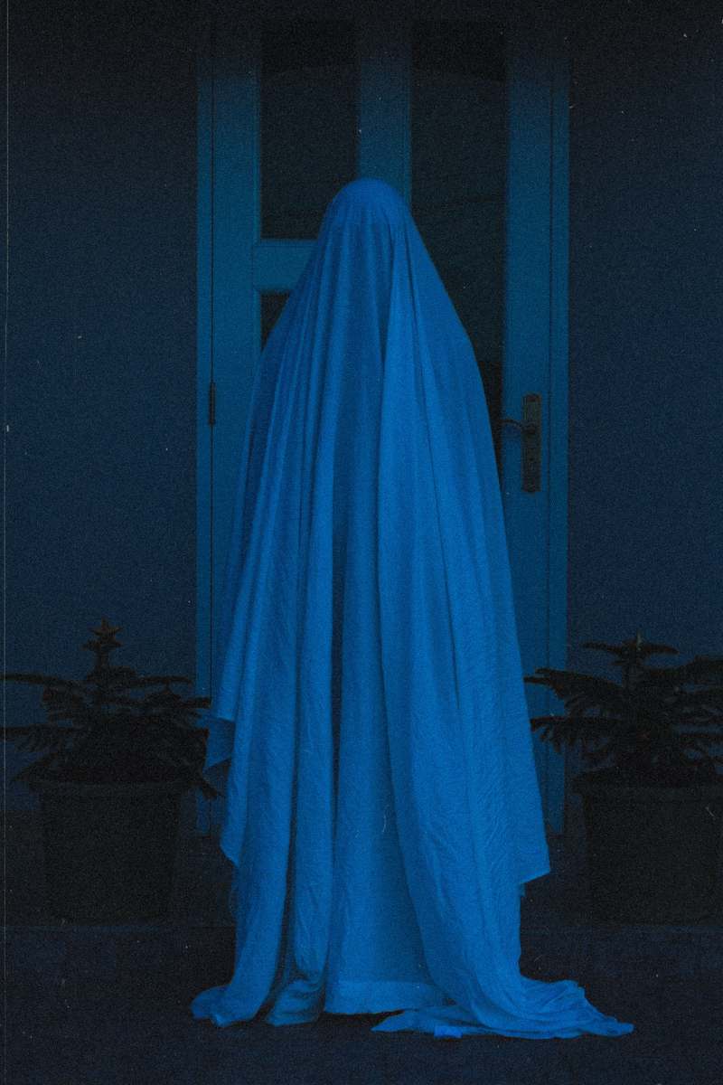 ghost blue blue curtain near black wooden table puerto rico